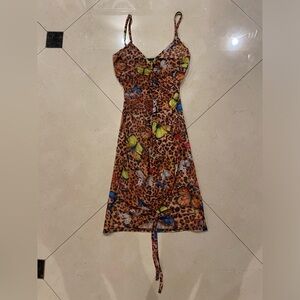 PRETTY LITTLE THING | Butterfly Mesh Dress